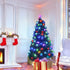 Star Lights Green Christmas Tree Pre-Lit Fibre Optic Ultra-bright Multicolour Flashing Lights